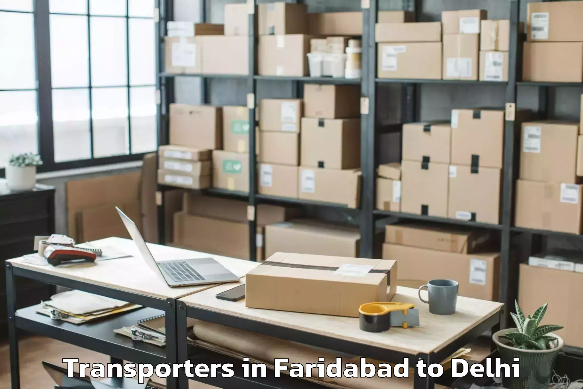 Easy Faridabad to Dlf Emporio Mall Transporters Booking